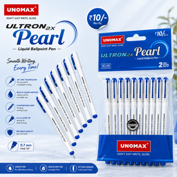 Unomax Ultron Pearl 2x Blue ball pen