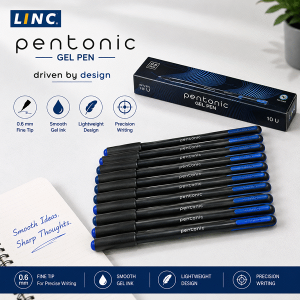LINC Pentonic blue gel Pen