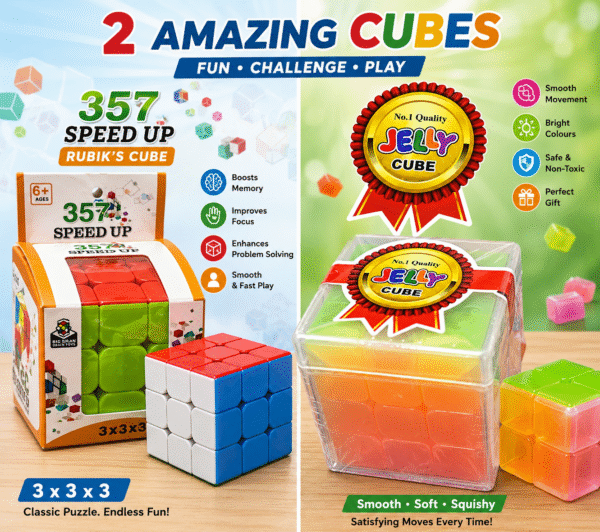 357 Speed Up Rubik's Cube and Jelly Cube
