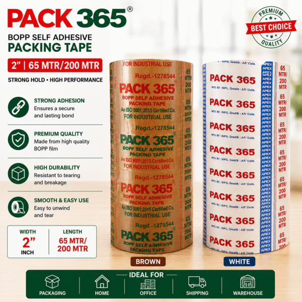 Cello Tape Apex white and Brown 2"