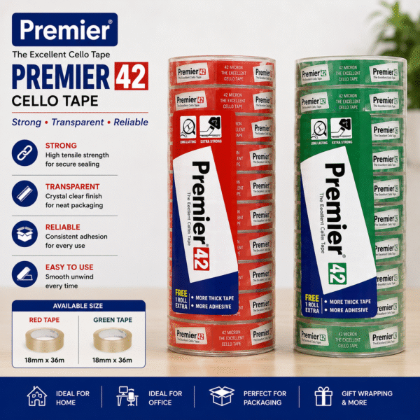 Premier Red and Green Cello Tape