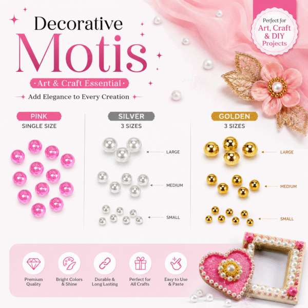 Decorative Motis All Colours and Sizes