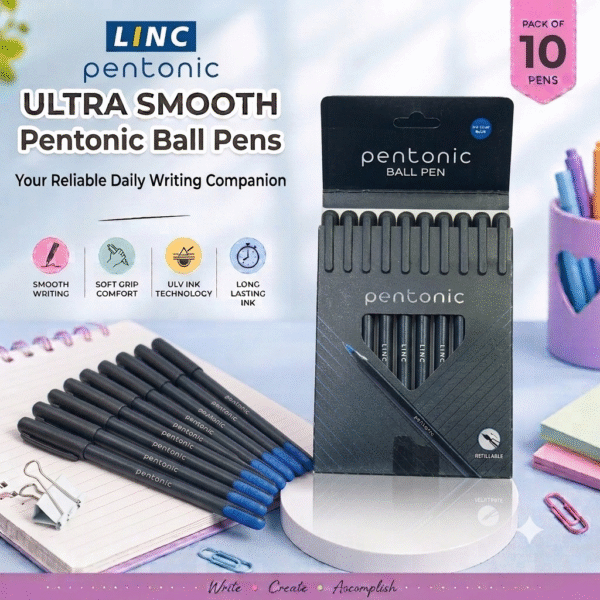 LINC Pentonic Blue Ball Pens