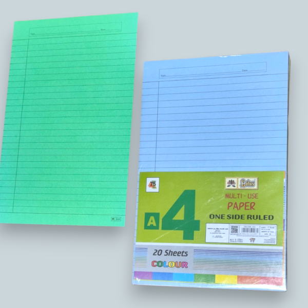 Lotus A4 Multi Use Paper One Side Ruled Coloured