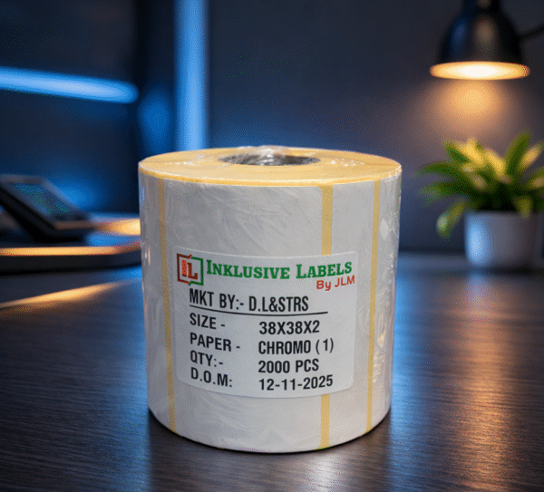 Barcode Label 38 x 38 x 2 (Chromo)