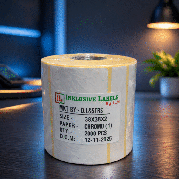 Barcode Label 38 x 38 x 2 (Chromo)