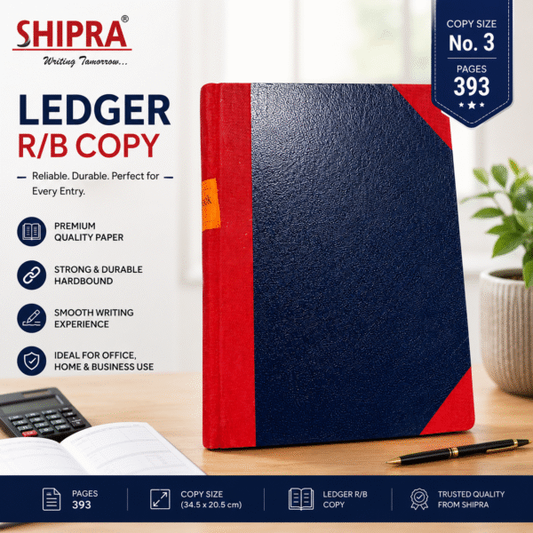 Shipra Ledger R/B No 3 393 Pages